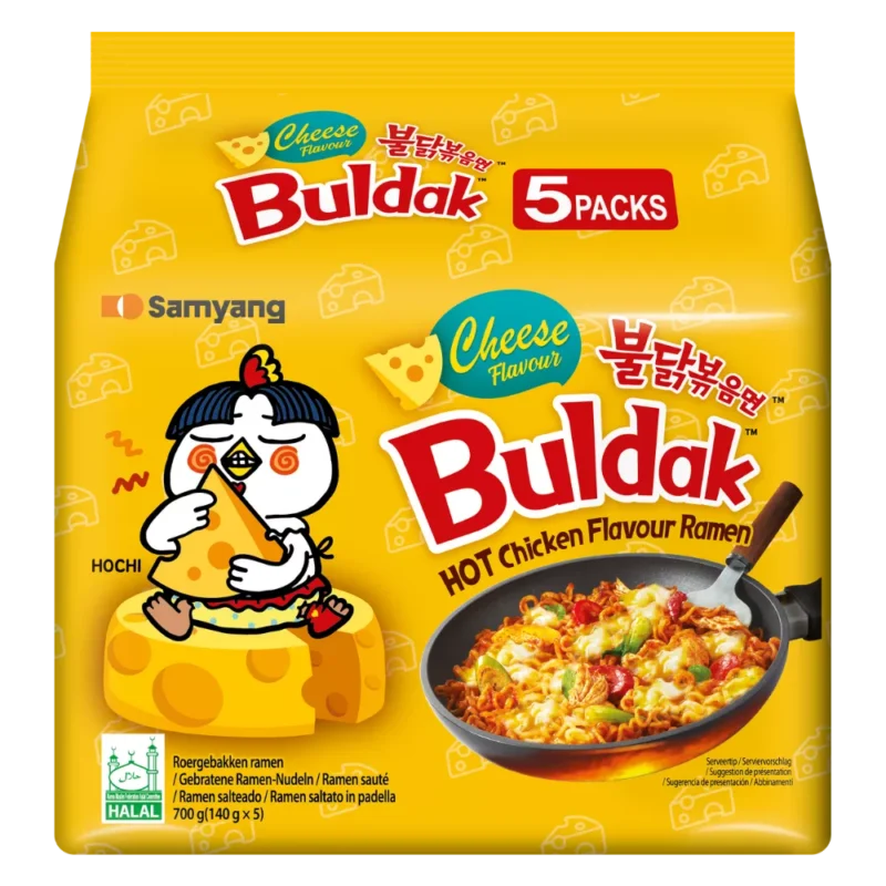 SAMYANG Buldak nudlar 5 pack ost smak