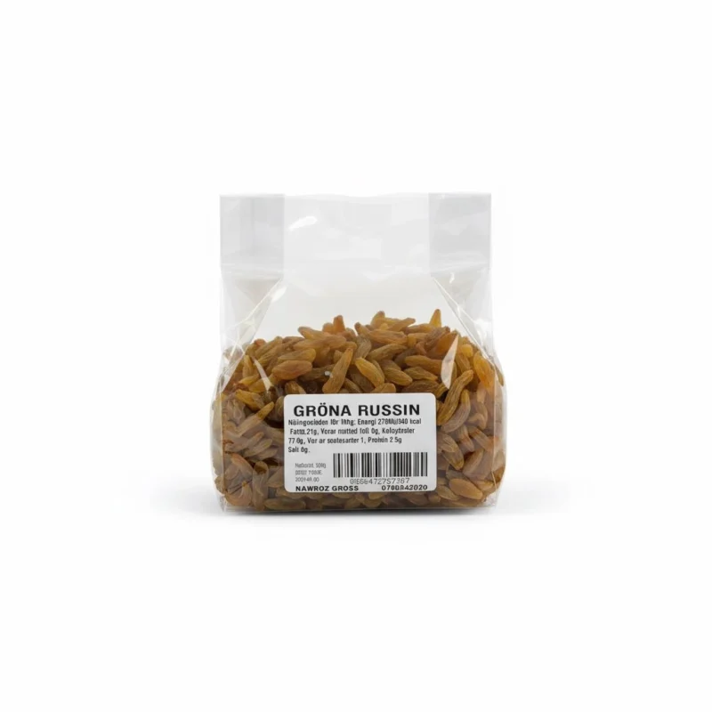 NAWROZ GROSS Gröna Russin400g 1*24