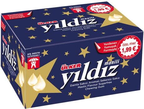 Ulker Yildiz Tugummi Sockerfri Mastic 80x1,4g